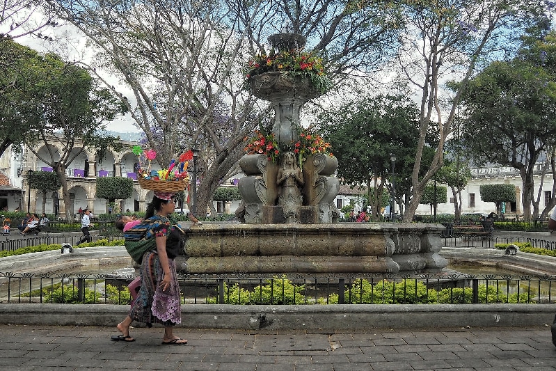 Fountain in Antigua Guatemala