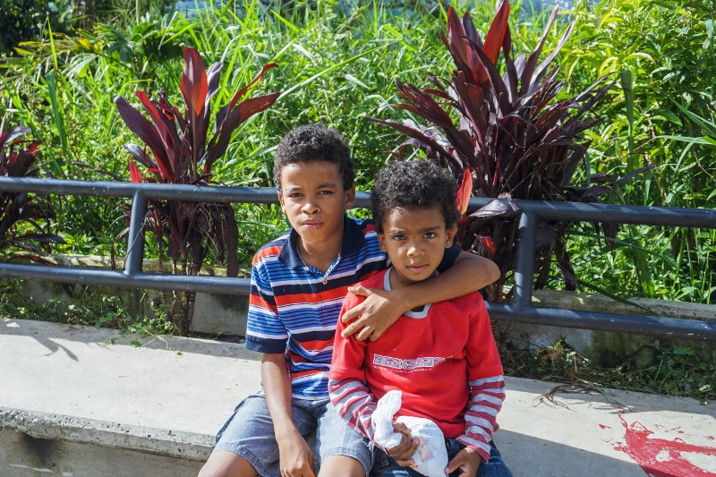 Medellin children two boys