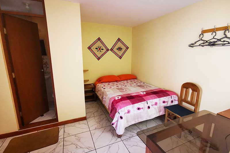 Bett im Hostel in Arequipa Peru