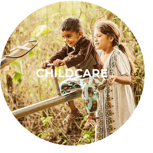 Button für das Childcare Programm Mexiko
