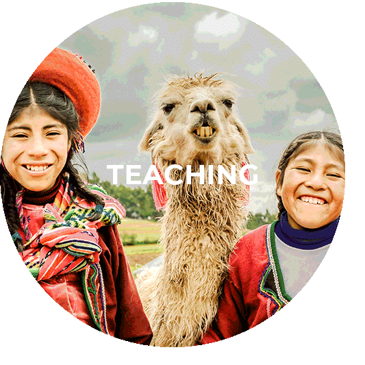 Button für das Teaching Programm Peru