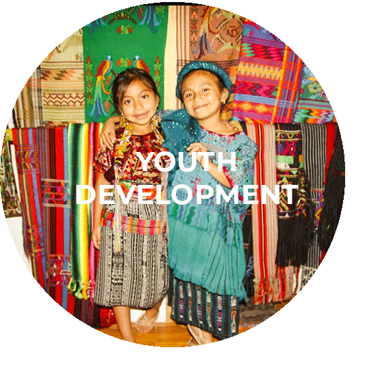 Button für das Youth Development Programm Guatemala
