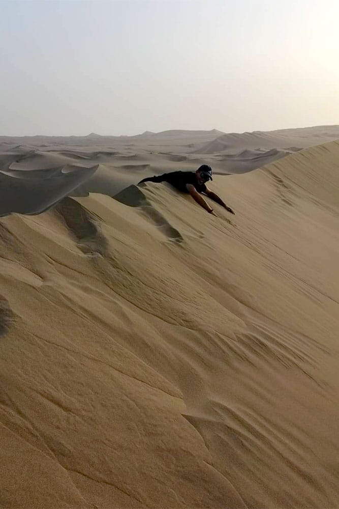 Fabian in der Wüste