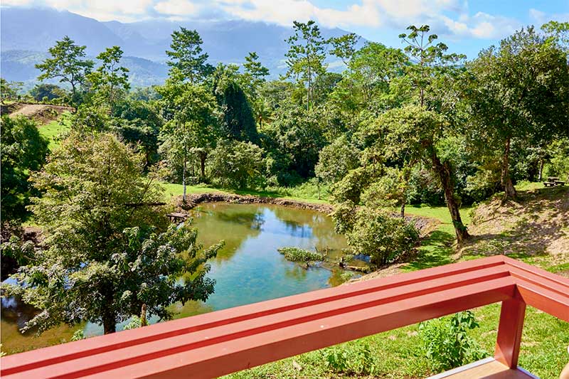 Außenbereich der Farm in Costa Rica