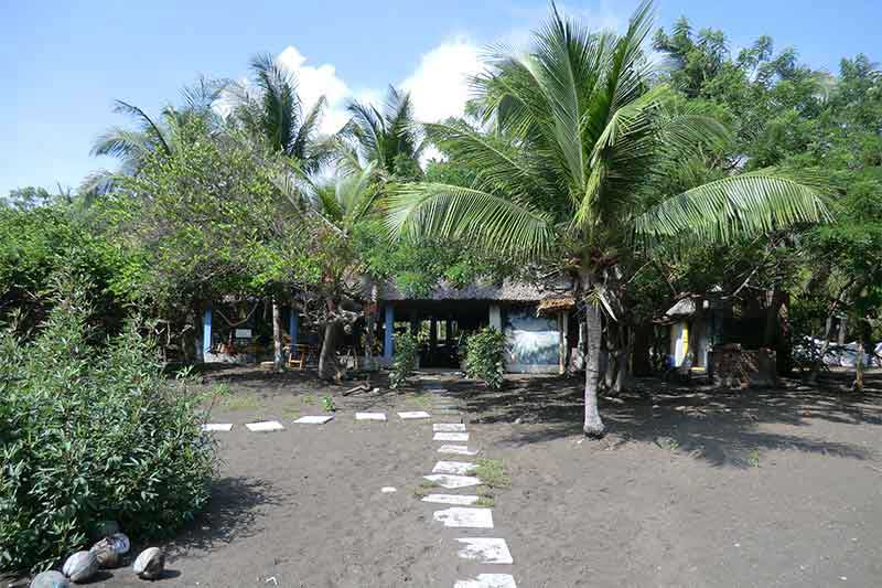 Exterior of the accommodation in Guatemala