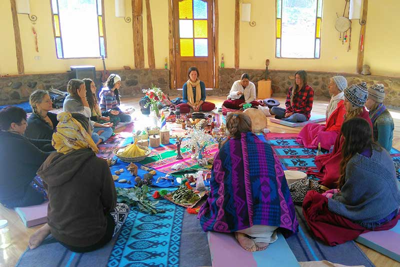 Meditieren in Lamay Peru