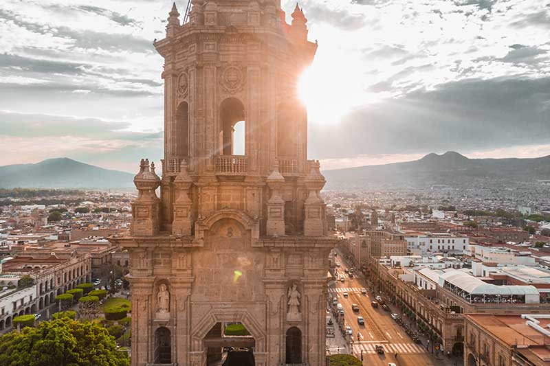 Sonnenschein in Mexico